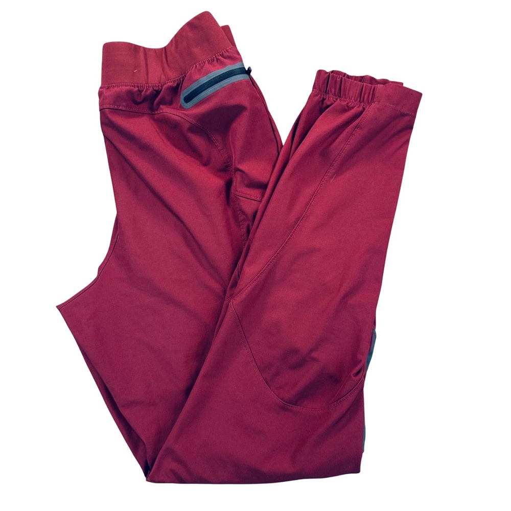 Under Armour Unstoppable Cargo Pants Mens M Maroon Red Tapered Pockets 1352026